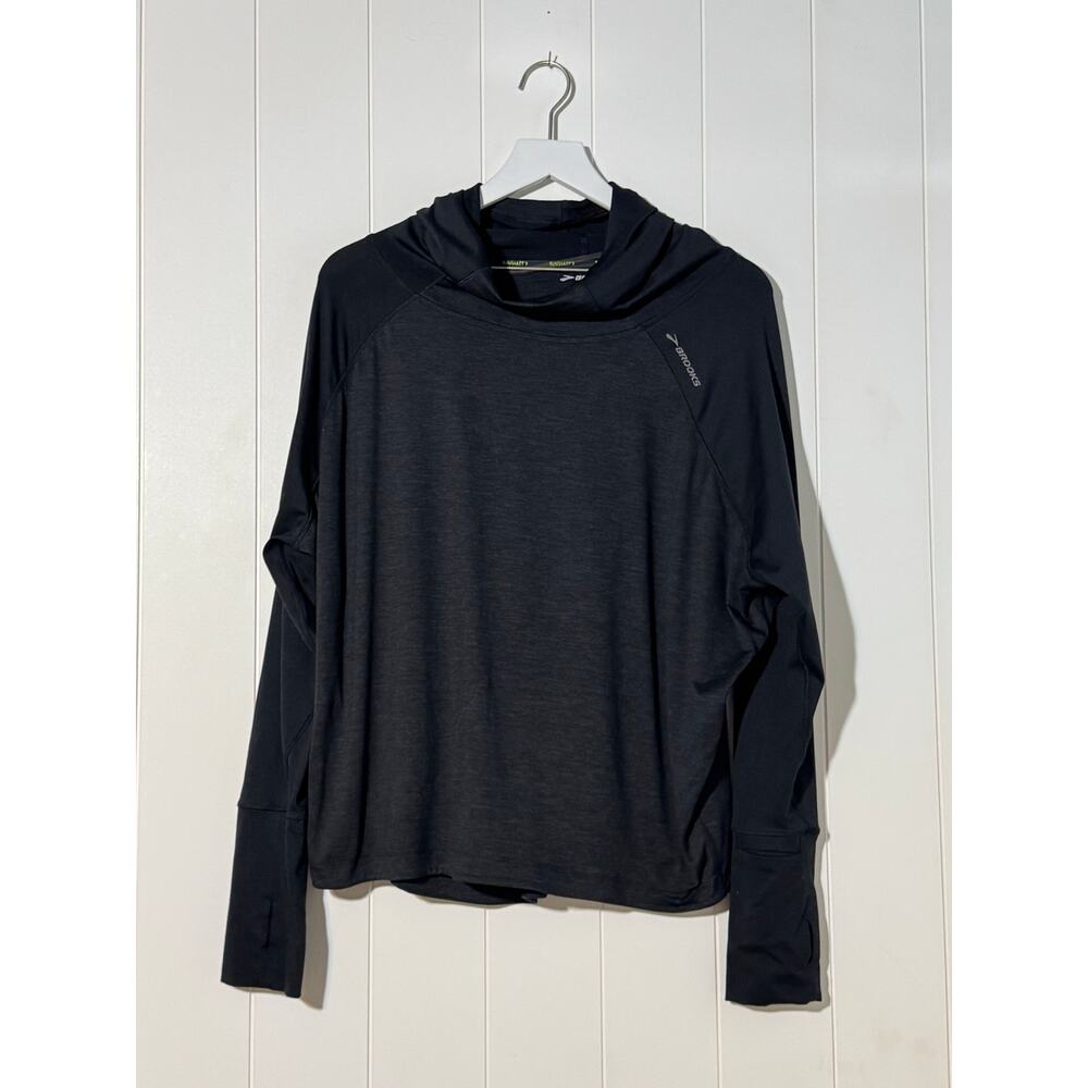 Brooks Running ·  Large · Athletic Hoodie Pullover Long Sleeve · Black